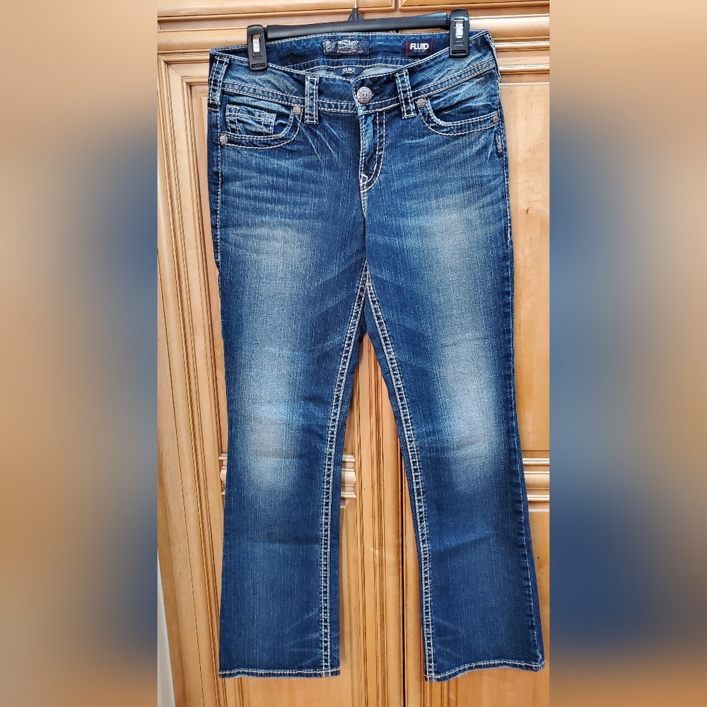 Silver Suki Mid Slim boot jean. W29 L31